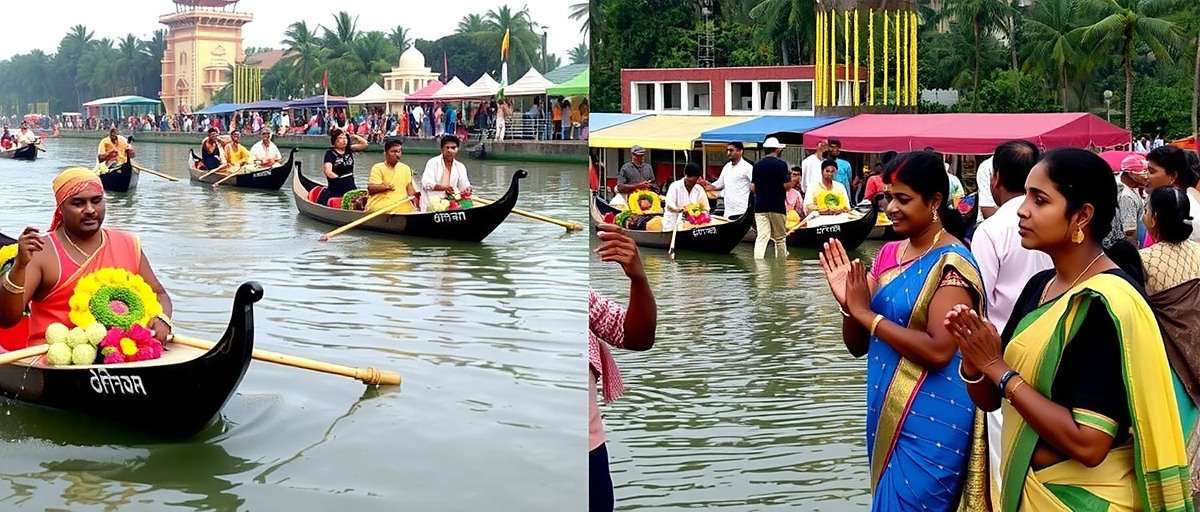 Cardamom Chronicles India - Onam Festival Event Cardamom Chronicles India Onam festival event showing traditional boat races, floral decorations, and special trading opportunities